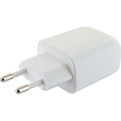 Schwaiger Rýchlonabíjačka USB-A/USB-C, 20W/230V, biela
