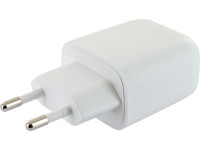 Schwaiger Rýchlonabíjačka USB-A/USB-C, 20W/230V, biela