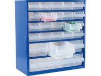 LUX-TOOLS Oceľový dielenský organizér, 24 zásuviek, 30,6 x 15 x 32,8 cm LUX-TOOLS Oceľový dielenský organizér, 24 zásuviek, 30,6 x 15 x 32,8 cm
