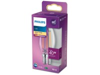 Philips Classic LED žiarovka E14, 4,3 W, 470 lm, 2700 K, tvar sviečky