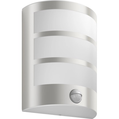 Philips Vonkajšie nástenné LED svietilo so snímačom pohybu Python oceľ