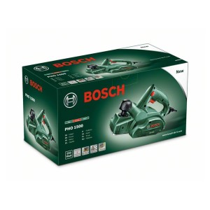 Balenie elektrického hoblíka Bosch PHO 1500 na hobľovanie a frézovanie.