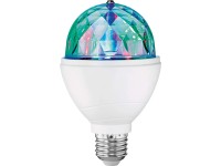 LED žiarovka s efektom disco gule RGB, E27