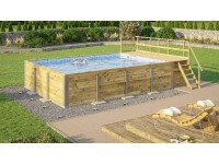 Weka Nadzemný bazén 595 mozaikový modrý, 500 x 650 x 203 cm