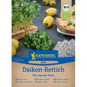 KIEPENKERL BIO Microgreen Pads Reďkovka Daikon (Raphanus sativus var.long.) 3ks