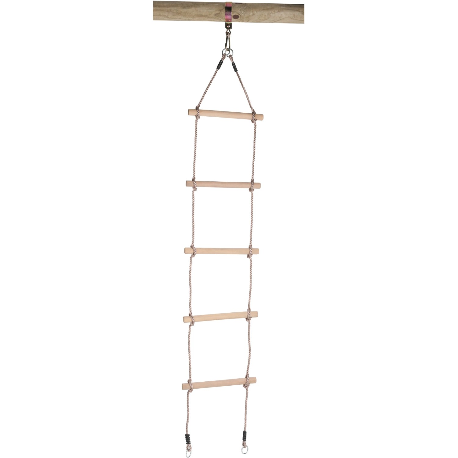 E-shop SwingKing Povrazový rebrík s 5 drevenými priečkami, 200 cm