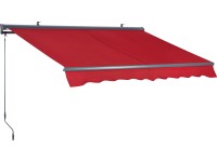 OBI Kĺbová markíza Belport s motorom, Berry červená, 300 x 200 cm