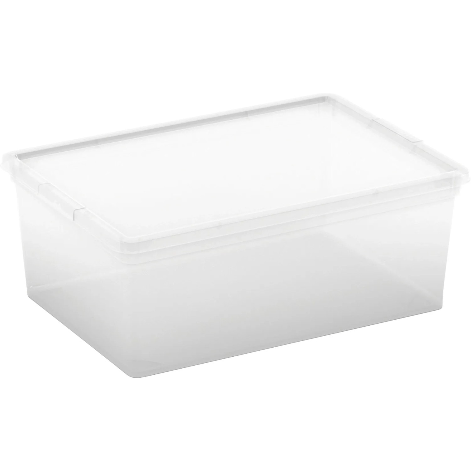 E-shop Kis Úložný box s vekom C Transparent S, 14 x 37 x 26 cm