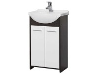 Kúpeľňová skrinka s umývadlom Samba 50 dekor drevo / biela