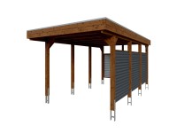 Skan Holz Prístrešok na auto Friesland Hybrid 11 Set orechový 314 x 555 cm Skan Holz Prístrešok na auto Friesland Hybrid 11 Set orechový 314 x 555 cm