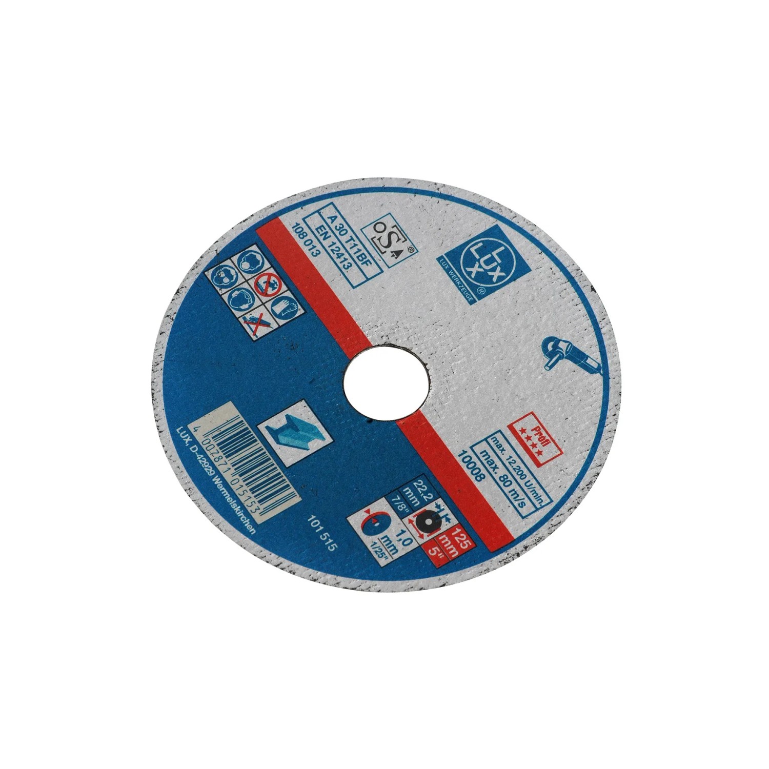 E-shop LUX-TOOLS Rezný kotúč vystužený tkaninou 125 mm extra tenký