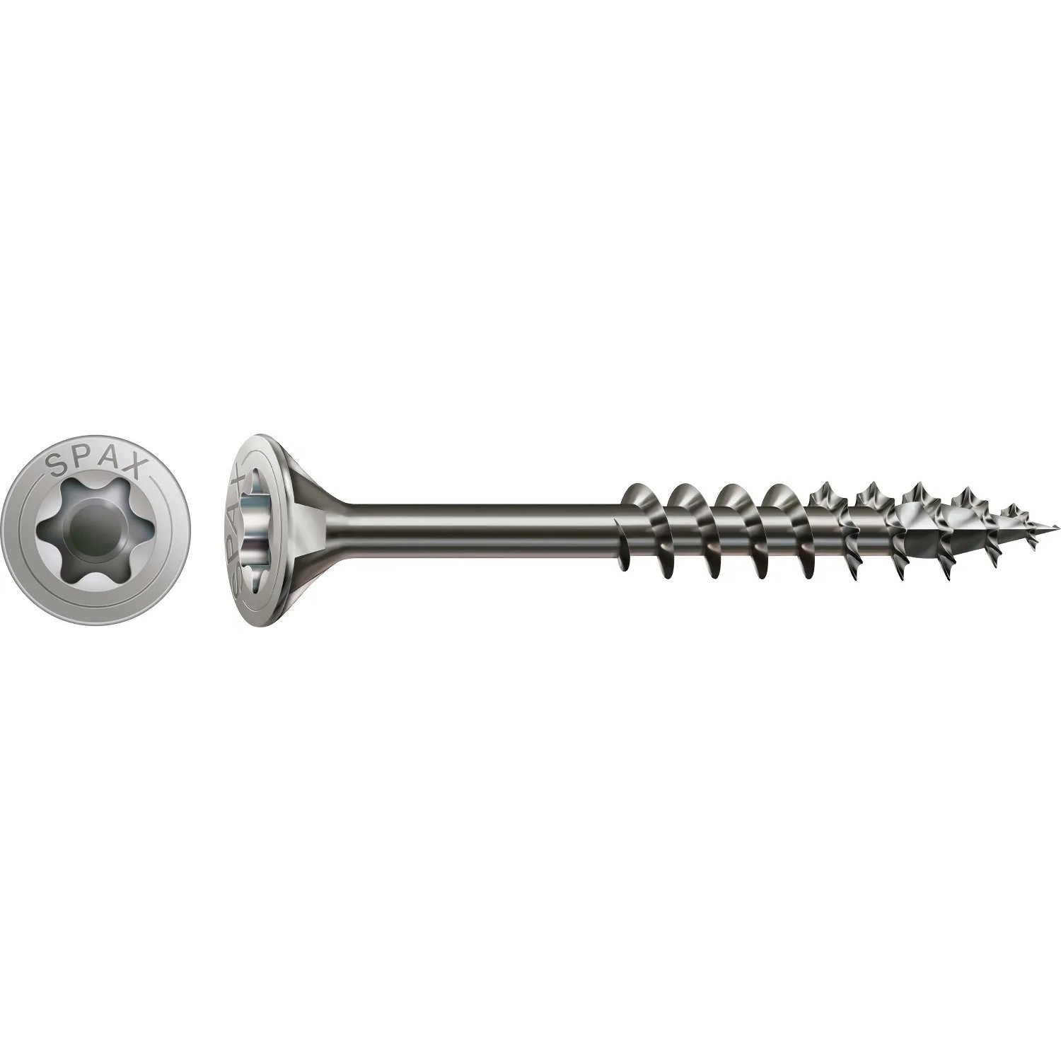 E-shop Spax Uni skrutka zápust.hlava T-Star+ T20 čiast.závit oceľ A2 4 x 50 mm 125 ks