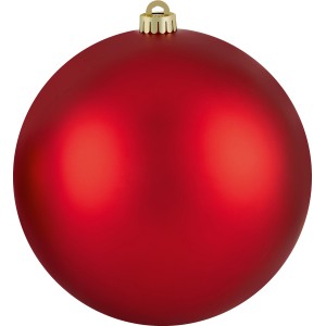 XXL vianočná guľa, Ø 20 cm, červená, matný povrch. Vianočná dekorácia.