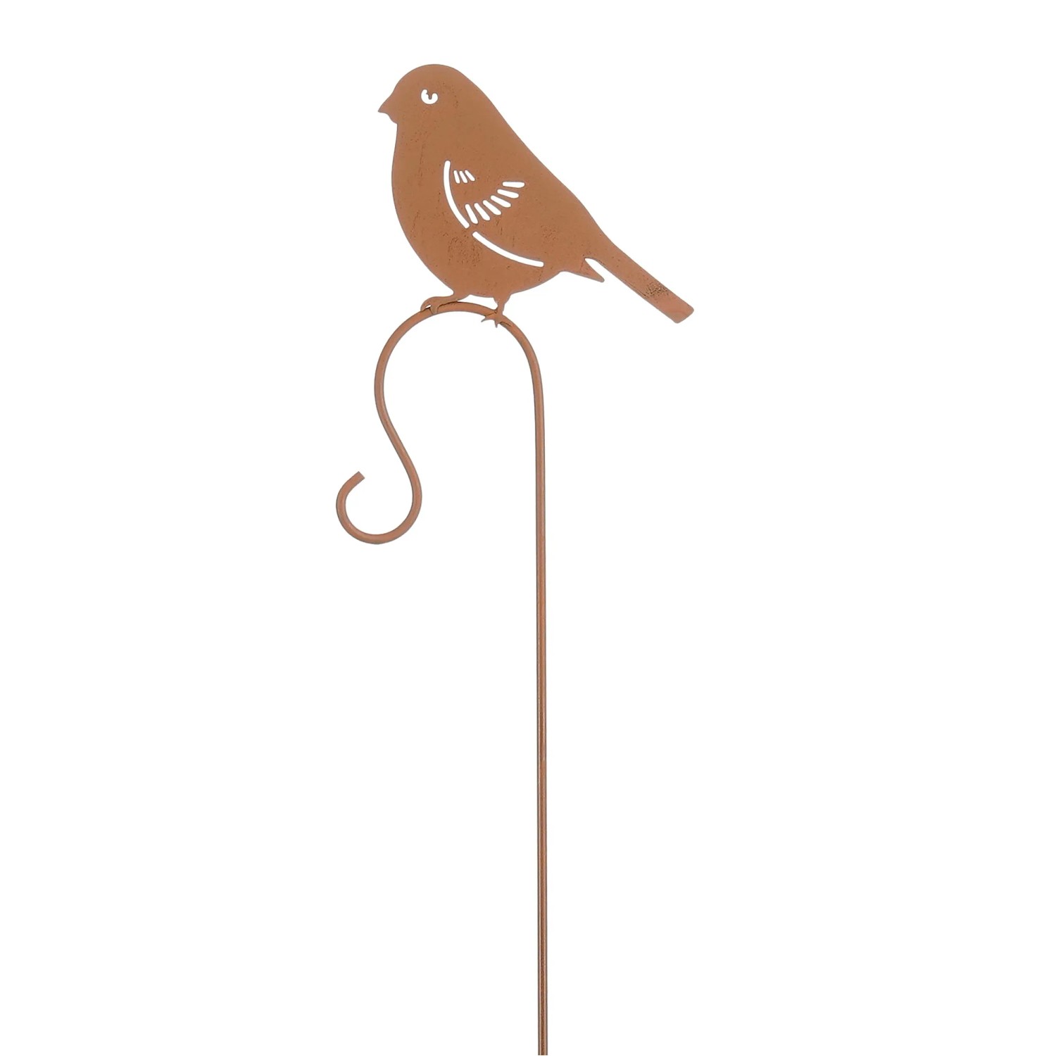 E-shop Mica Decorations Záhradný zápich s háčikom vták, hrdzavá, 150 cm
