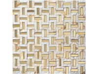 Euro Stone Kombinovaná mozaika Greek Beige/Gold Alu 30 x 30 cm Euro Stone Kombinovaná mozaika Greek Beige/Gold Alu 30 x 30 cm