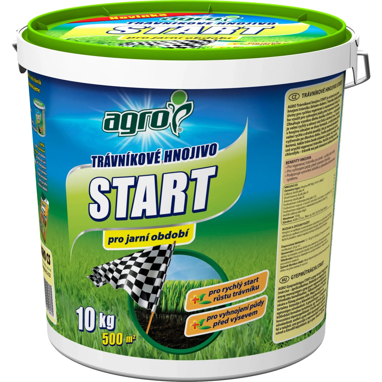E-shop AGRO Trávnikové hnojivo ŠTART 10 kg (vedierko)