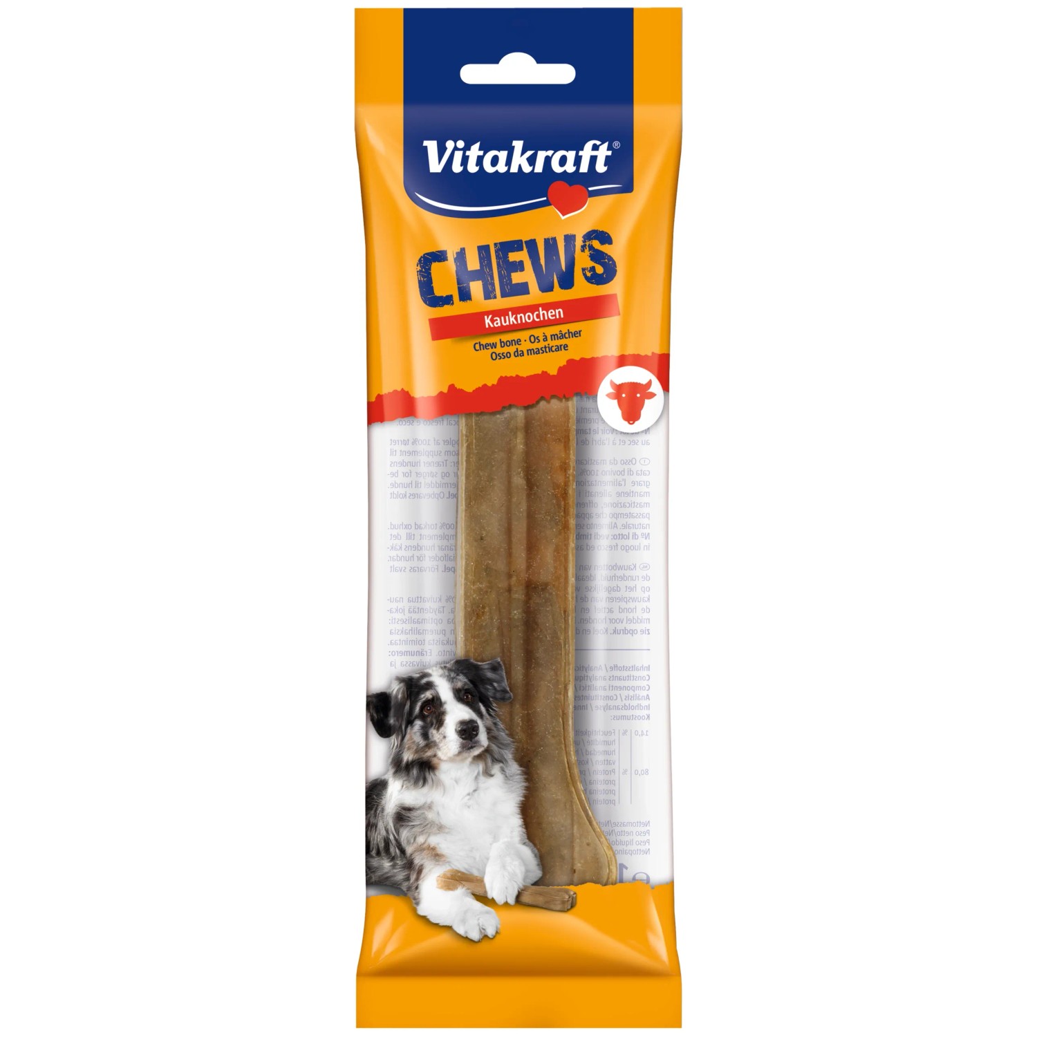 E-shop Vitakraft Pochúťka pre psov Chews, žuvacia kosť 22 cm, 1 ks