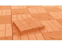 Drevená dlaždica prírodná, drážk. douglaska, 50 x 50 x 4,9 cm