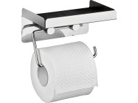 Wenko Držiak toaletného papiera ušľachtilá oceľ s veľkou odkladacou plochou Wenko Držiak toaletného papiera ušľachtilá oceľ s veľkou odkladacou plochou