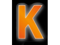 Conacord Reflexné domové písmeno K, oranžové, 8 cm