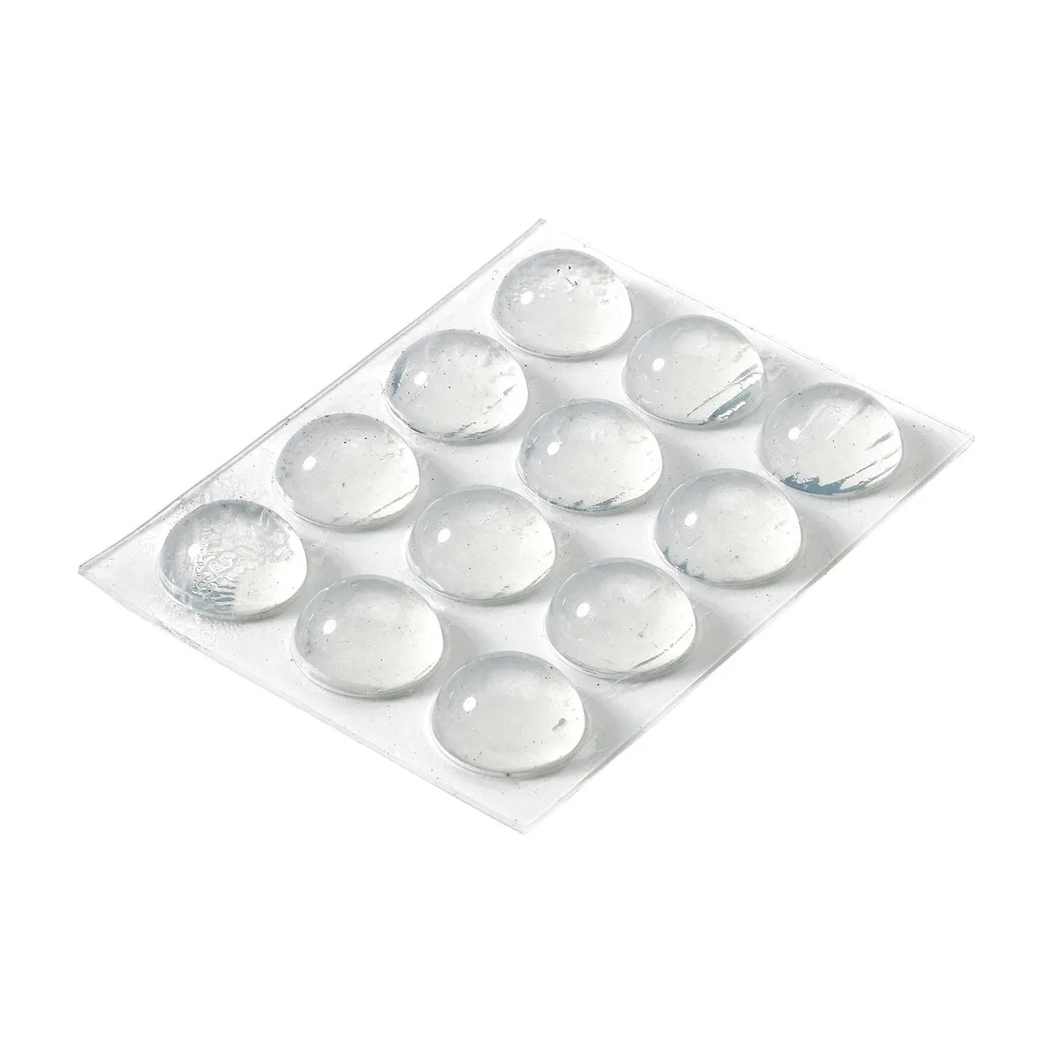 E-shop Hettich Samolepiace dverné zarážky, transparentné, pr. 16 x 8 mm, 12 ks
