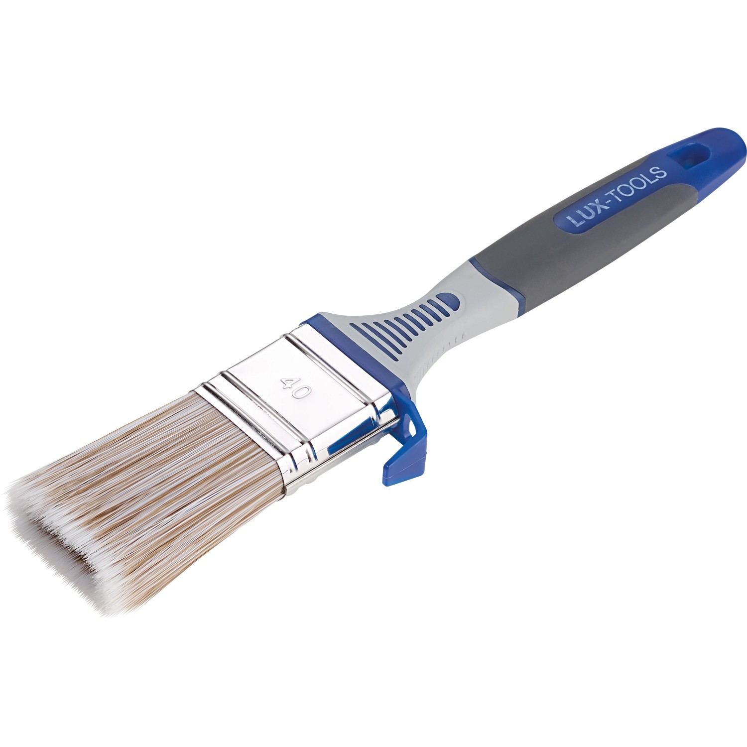 E-shop LUX-TOOLS PRO Plochý štetec lazúrovací 3K s háčikom a rezervoárom, 40 mm