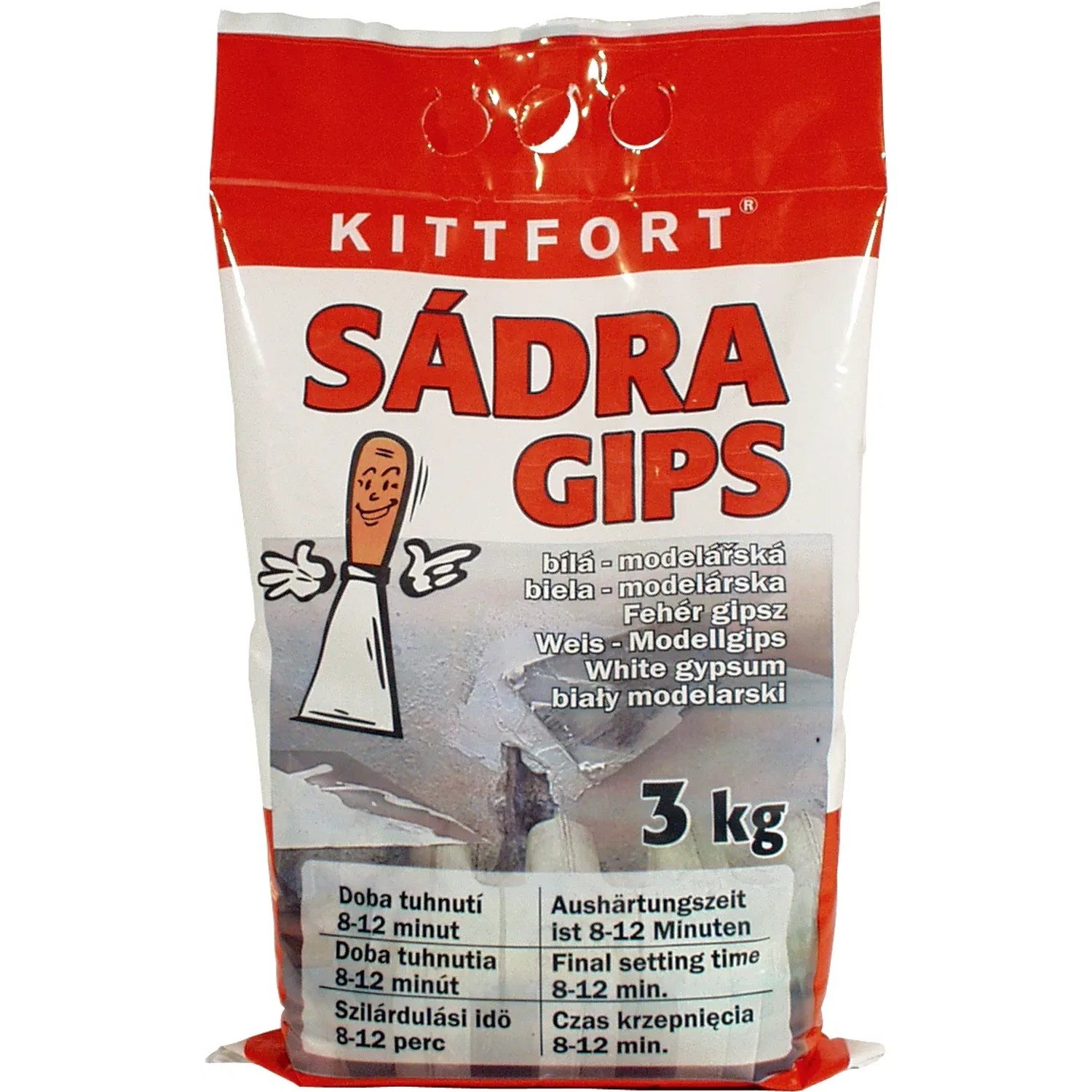 E-shop KITTFORT Modelárska sadra biela GIPS 3 kg