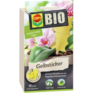 Compo BIO žlté lepové dosky, 10 kusov na ochranu okrasných rastlín pred škodcami.