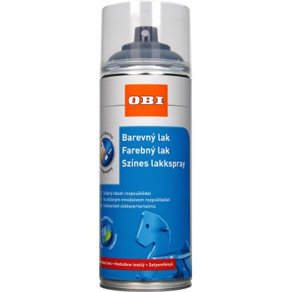 OBI Lak v spreji hodvábne lesklý RAL 7016 antracitová sivá 400 ml
