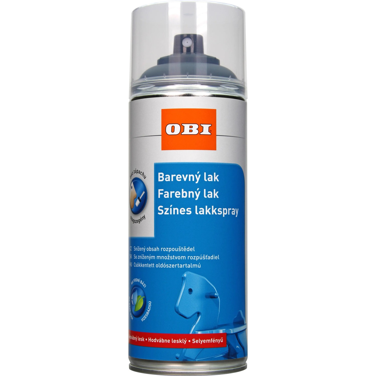 E-shop OBI Lak v spreji hodvábne lesklý RAL 7016 antracitová sivá 400 ml