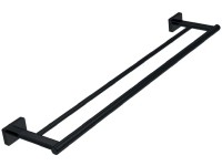 Novaservis Dvojitý držiak uterákov Ferro Greta Black, matná čierna, 600 mm Novaservis Dvojitý držiak uterákov Ferro Greta Black, matná čierna, 600 mm