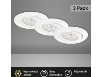 Briloner Vstavané LED svietidlo biele 350 lm stmievateľné