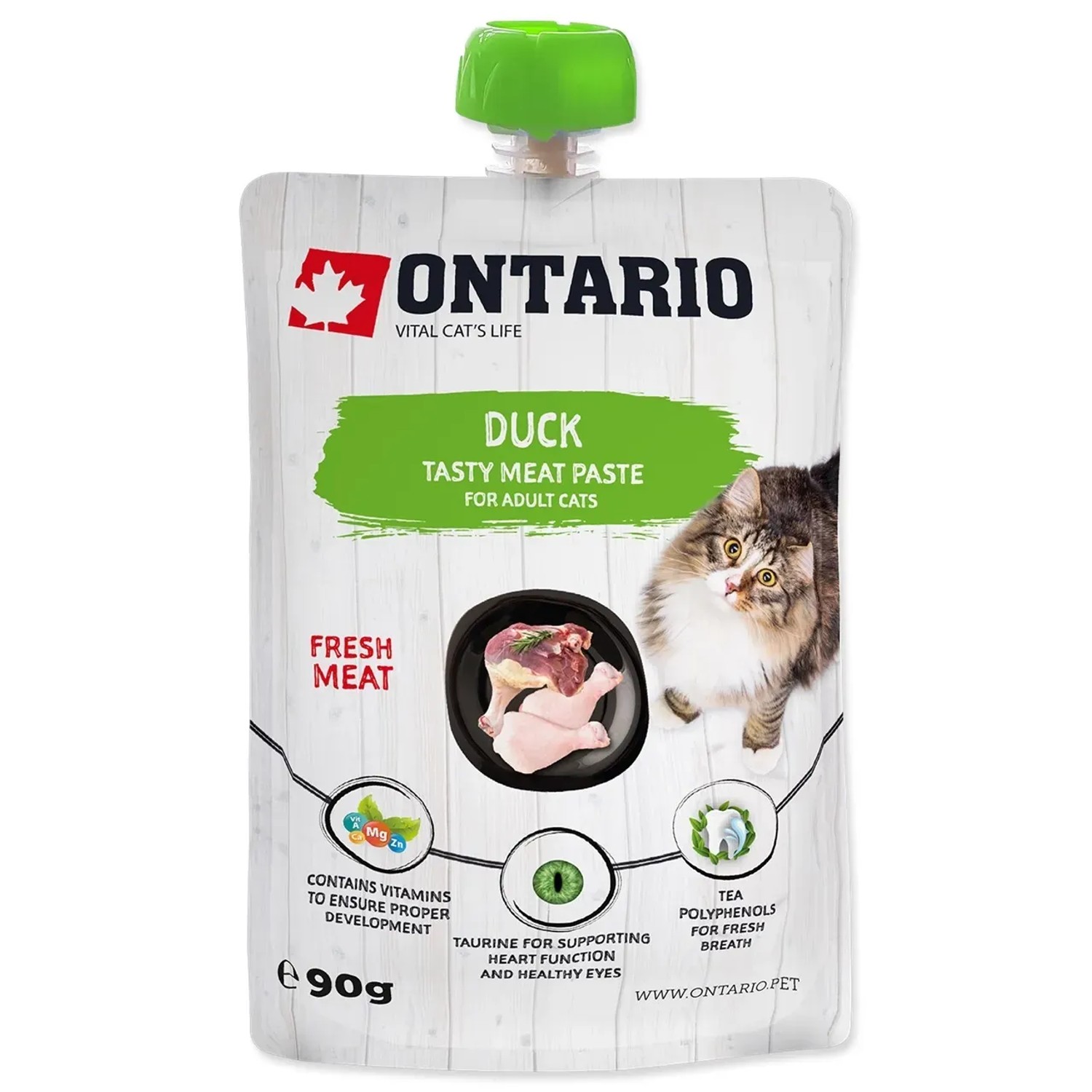 E-shop ONTARIO Pasta pre mačky Adult z kačacieho mäsa 90 g