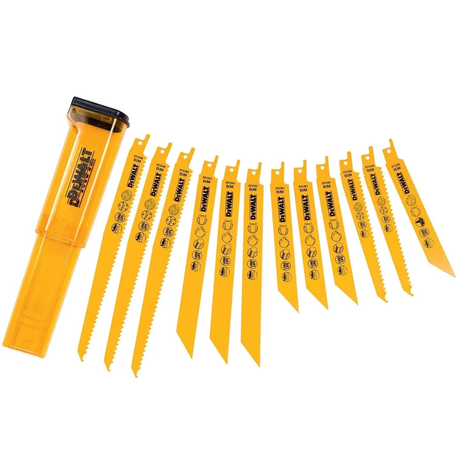 E-shop DeWALT Pílové plátky do chvostovky, 12 ks
