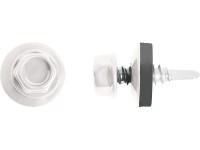 Farmársky skrutka so šesťhrannou hlavou SW8 pozink. biely 4,8x35 mm, 100 ks