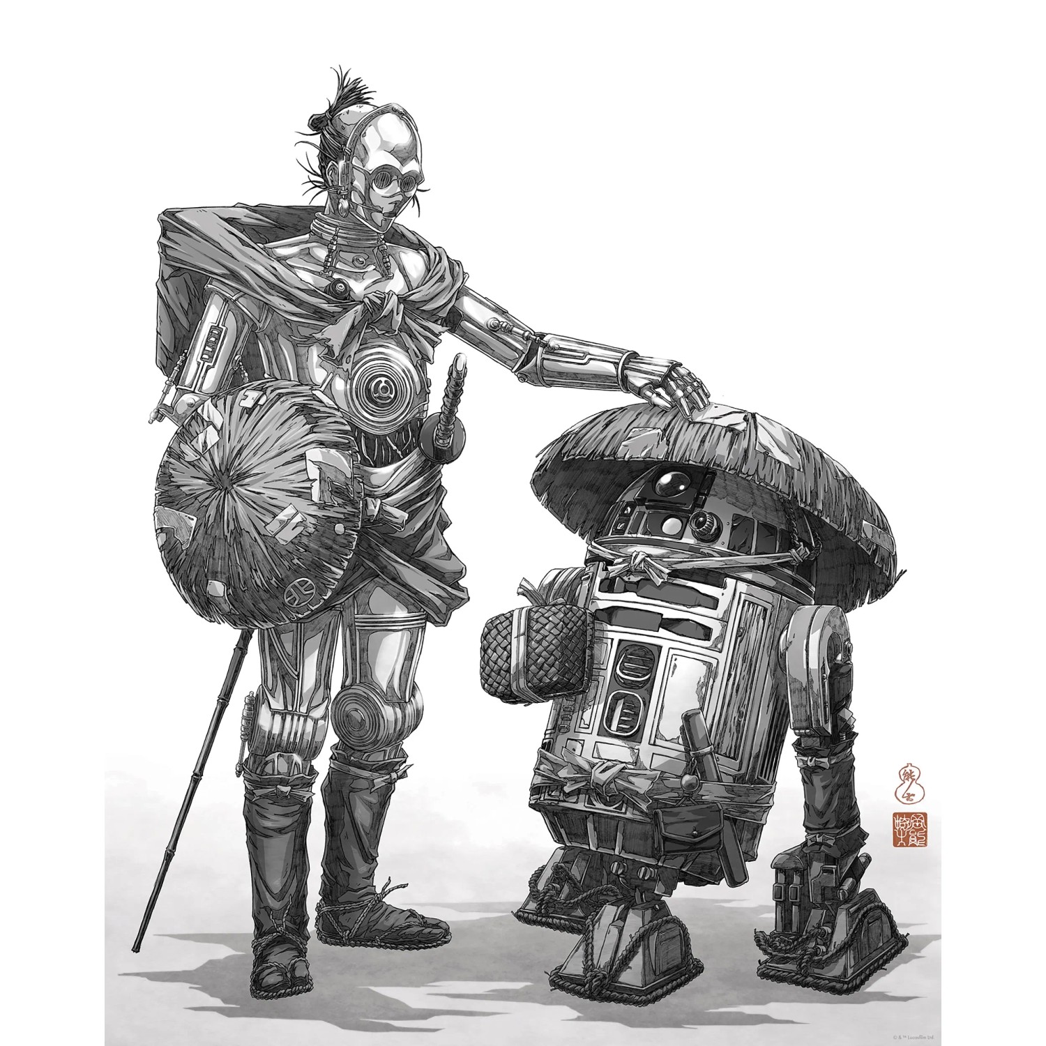 E-shop Komar Plagát Star Wars Vision Samurai Droids 40 x 50 cm