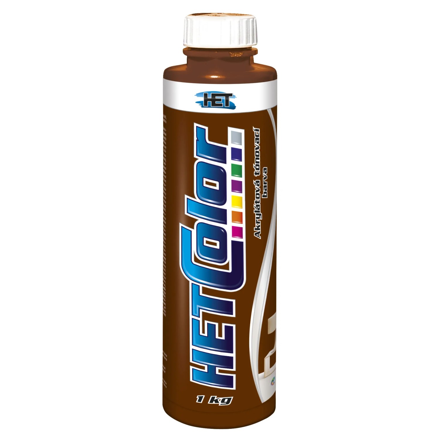 E-shop HETCOLOR Akrylátová tónovacia farba hnedá 1 kg