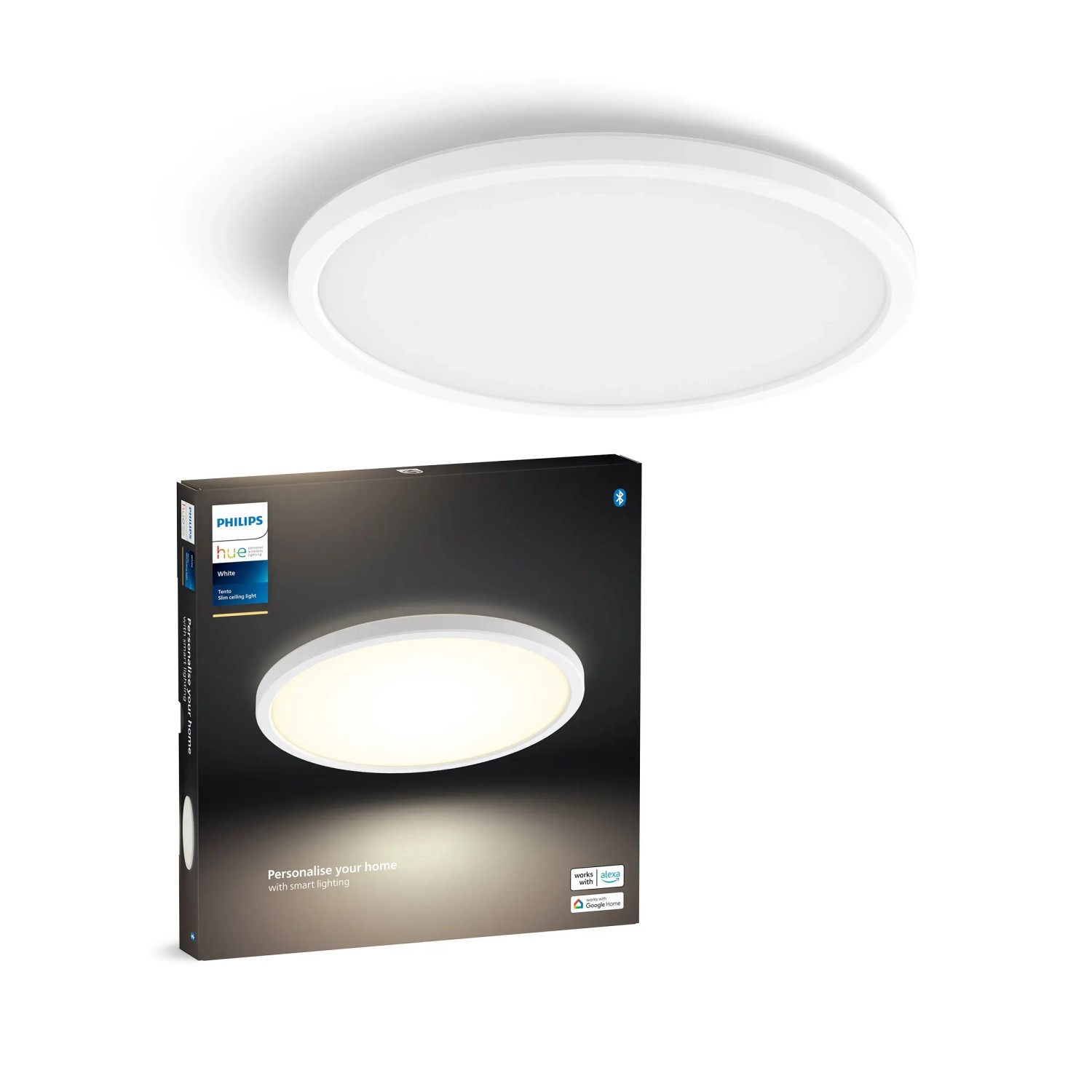 E-shop Philips Hue Stropné svietidlo W LED Tento, 2700K, biela, pr. 29,1 cm
