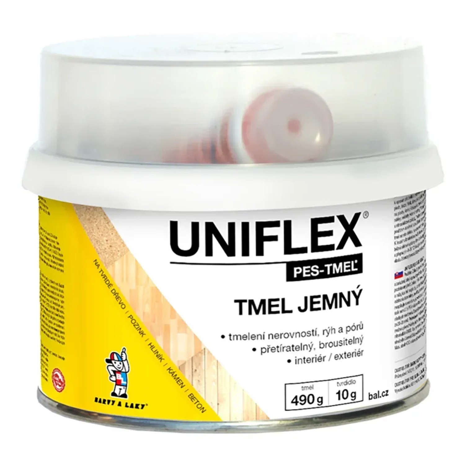 E-shop Uniflex Jemný polyesterový tmel 485 g + 15 g