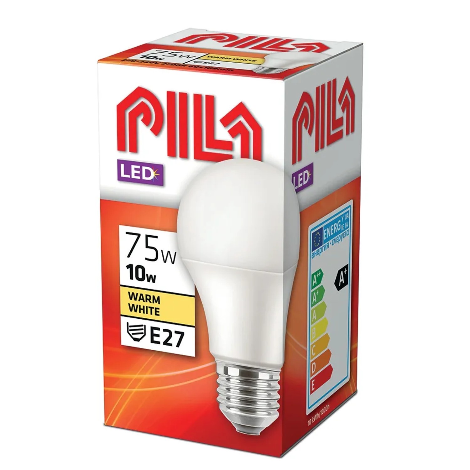 E-shop Philips LED žiarovka Pila E27, 10 W, 1055 lm, 2700 K