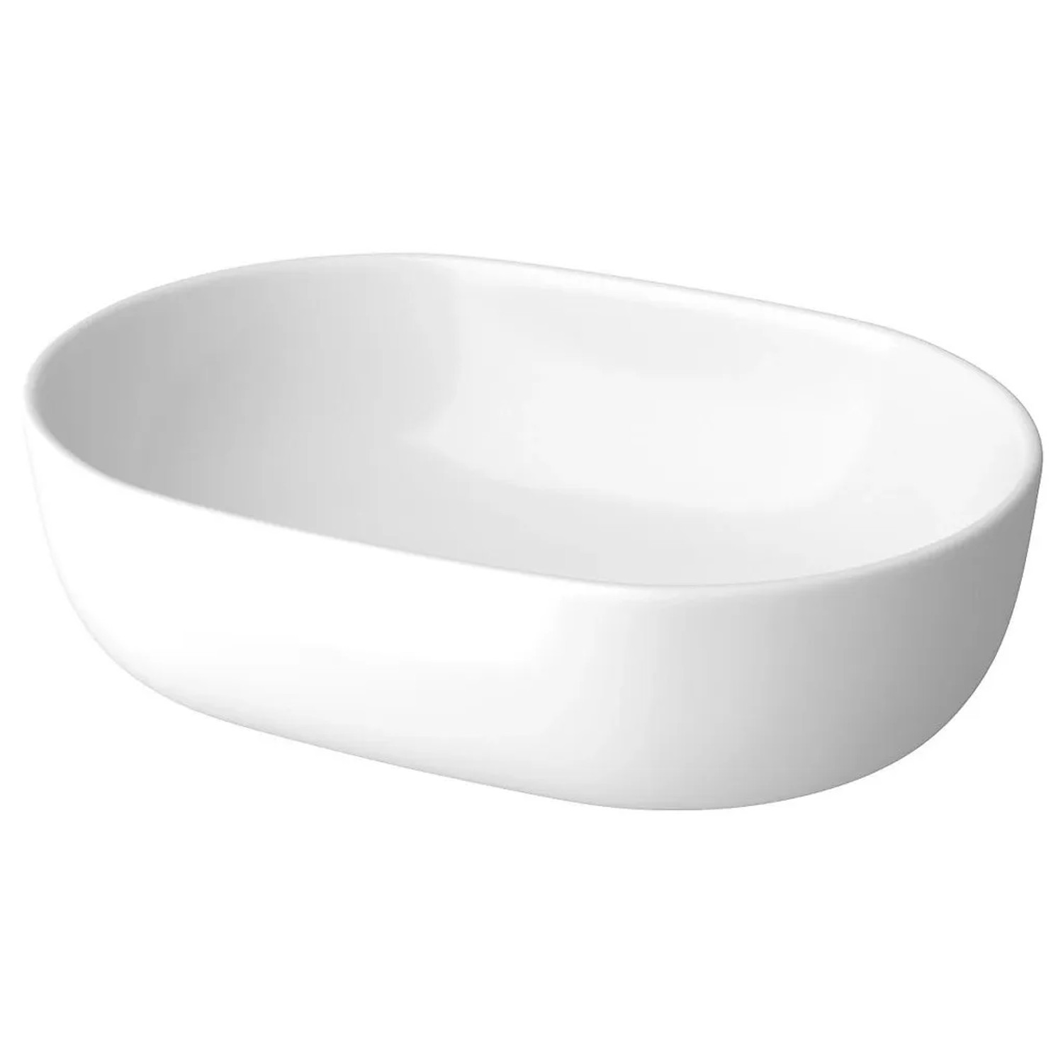 E-shop Cersanit Umývadlo na dosku Moduo 50 Oval Box oválne, keramika, 35,5 x 50 cm
