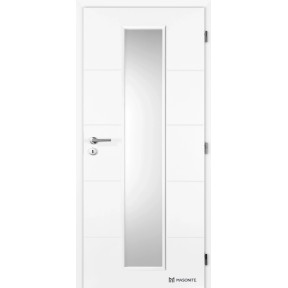 Doornite Dvere profilované Quatro Linea Sklo 80 P, biele