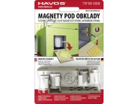 Výškovo nastaviteľné magnety pod obklad, 4 ks