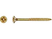 Uni skrutky so zápustnou hlavou PZ2 čiastočný závit žlto pozink. 5x80 mm-na váhu