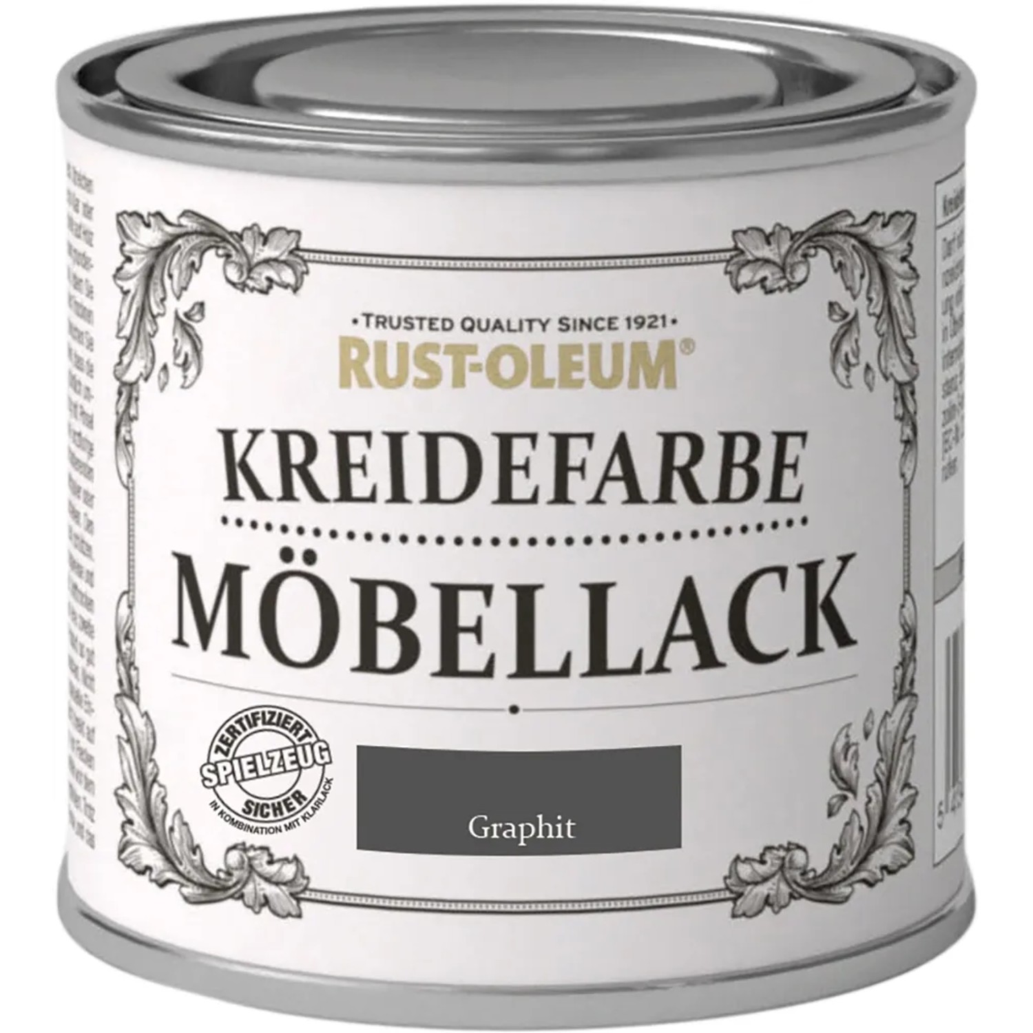 E-shop Rust-Oleum Kriedová farba na nábytok, grafitová matná, 125 ml