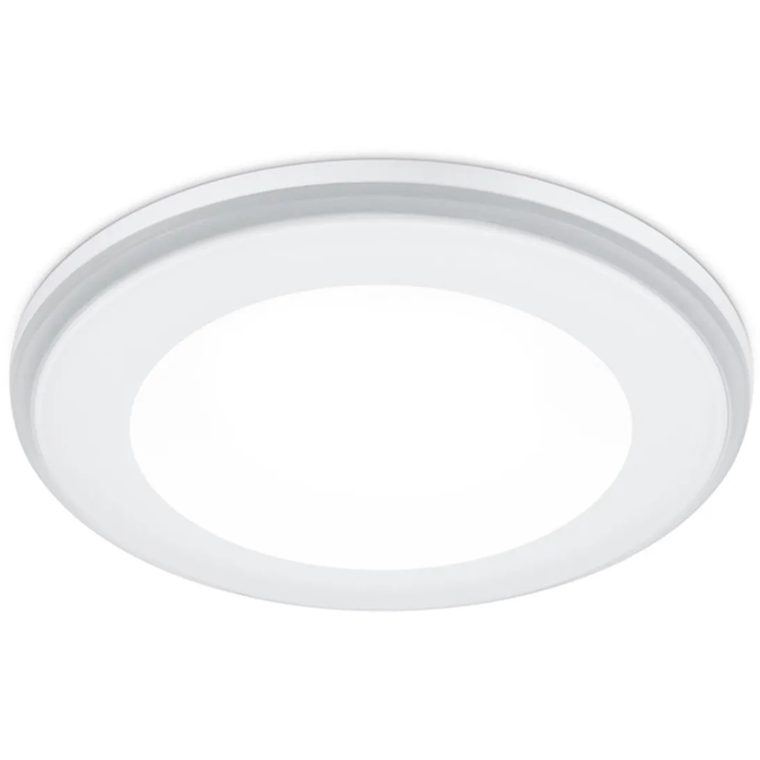 E-shop Trio Vstavané LED svietidlo Aura, matné biele, pr. 80 mm