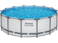 Bestway Bazén Steel Pro Max Frame Set (GS) s čerp., sv.sivá, pr. 427 x 122 cm