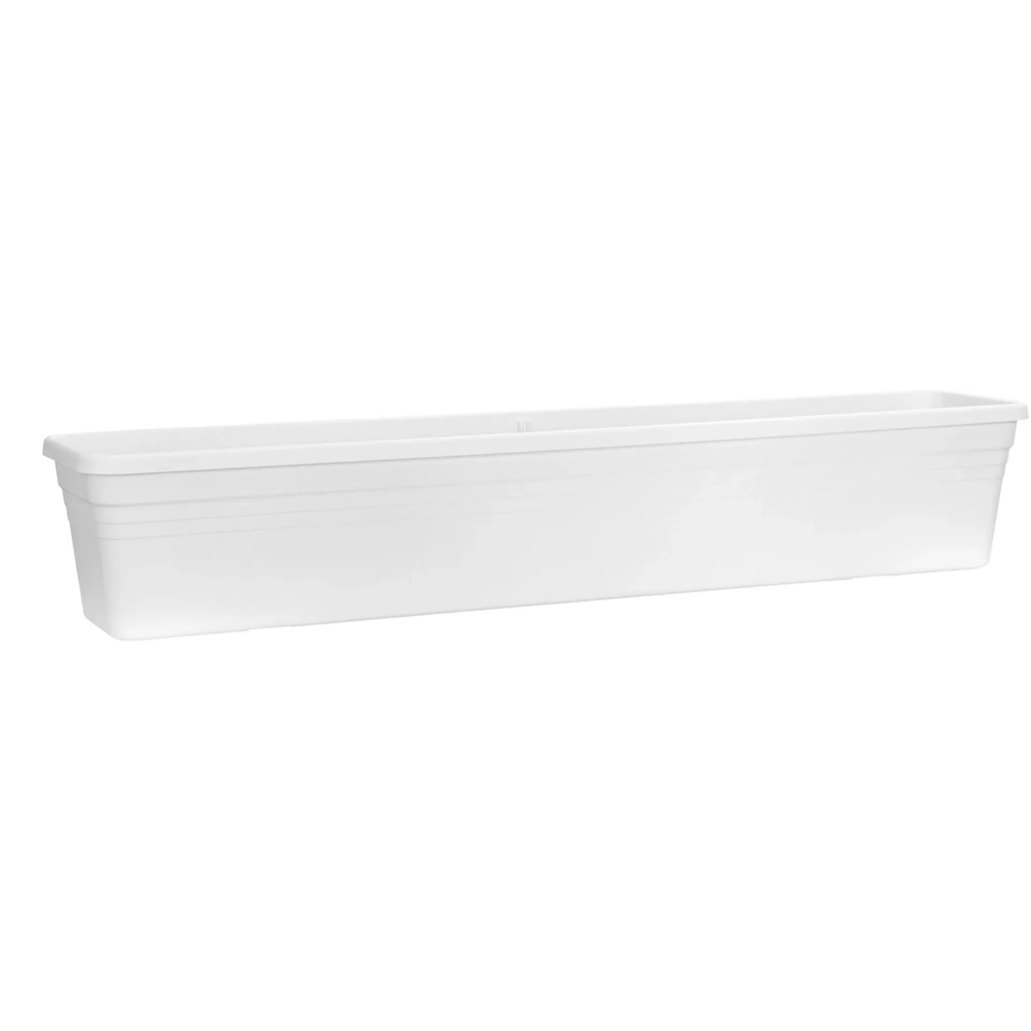 E-shop Ebertsankey Balkónový hrantík so zavlažovacím systémom biely 98 x 20 cm