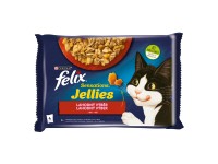 Purina Kapsičky pre mačky Felix Sensations Jellies 4 x 85 g
