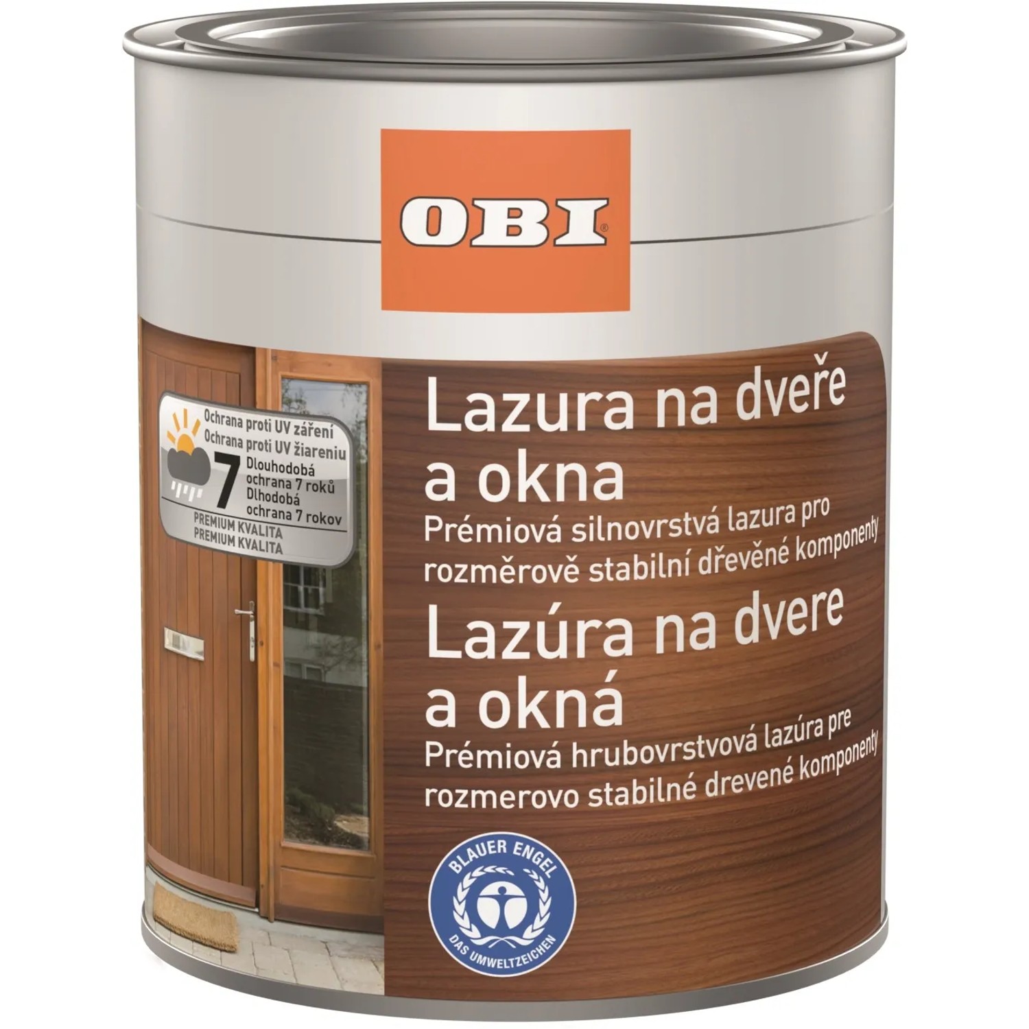 E-shop OBI Lazúra na dvere a okná, dub, 750 ml